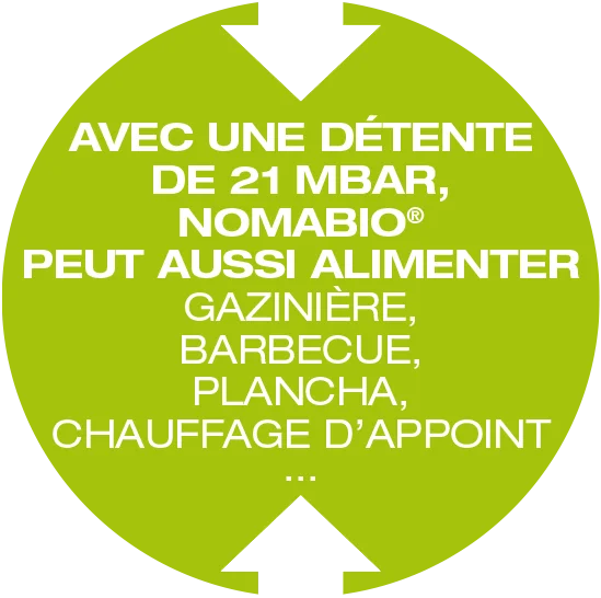Détente 21 mbar Nomabio Industrie