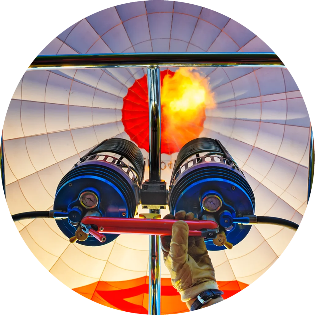 Gonflage propane montgolfière
